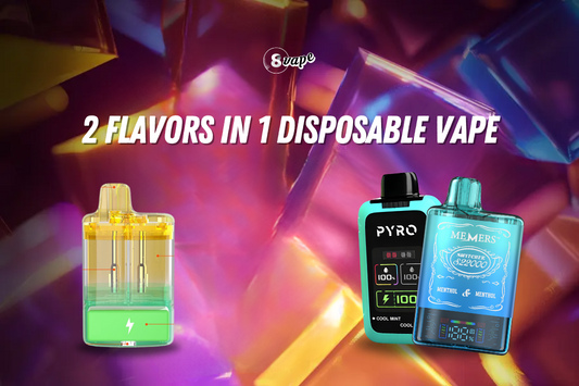 2 flavors in 1 disposable vape