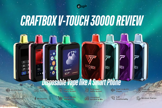 craftbox vtouch 30000 review disposable vape like a smart mobile phone