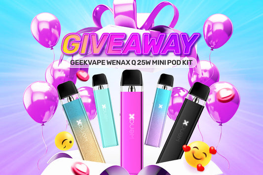 eightvape giveaway geekvape wenax q 25w pod kit