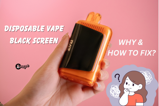 how to fix the black screen of disposable vape