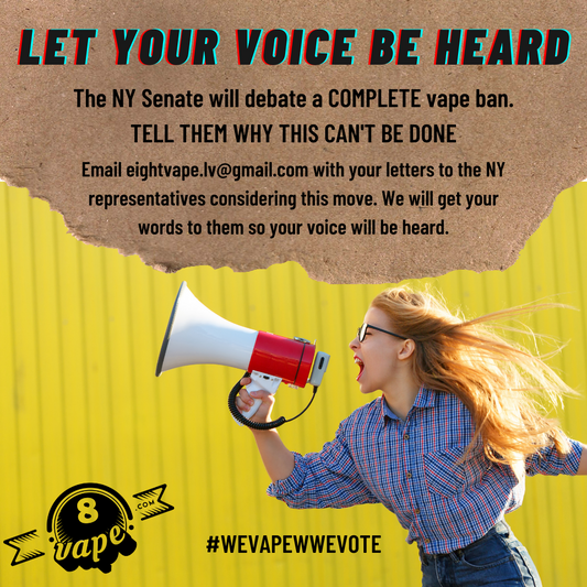 Let Your Voice Be Heard, New York! #WEVAPEWEVOTE