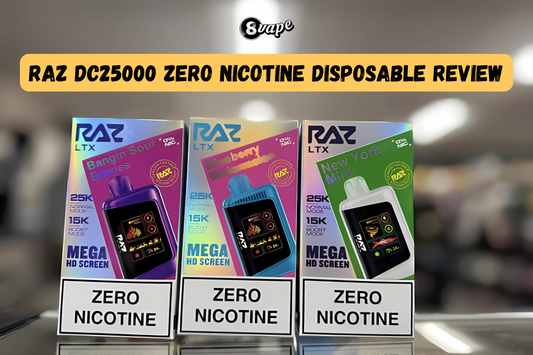 raz dc25000 zero nicotine disposable vape review