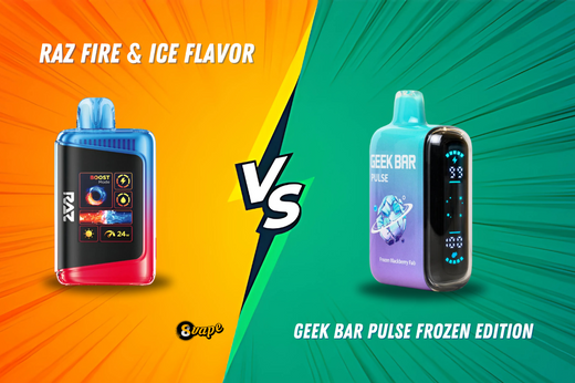 raz fire ice flavor vs geek bar pulse frozen edition