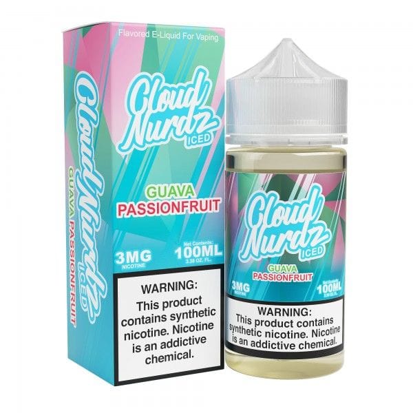 Cloud Nurdz Juice Cloud Nurdz Iced Guava Passion Fruit TF Vape Juiice 100ml