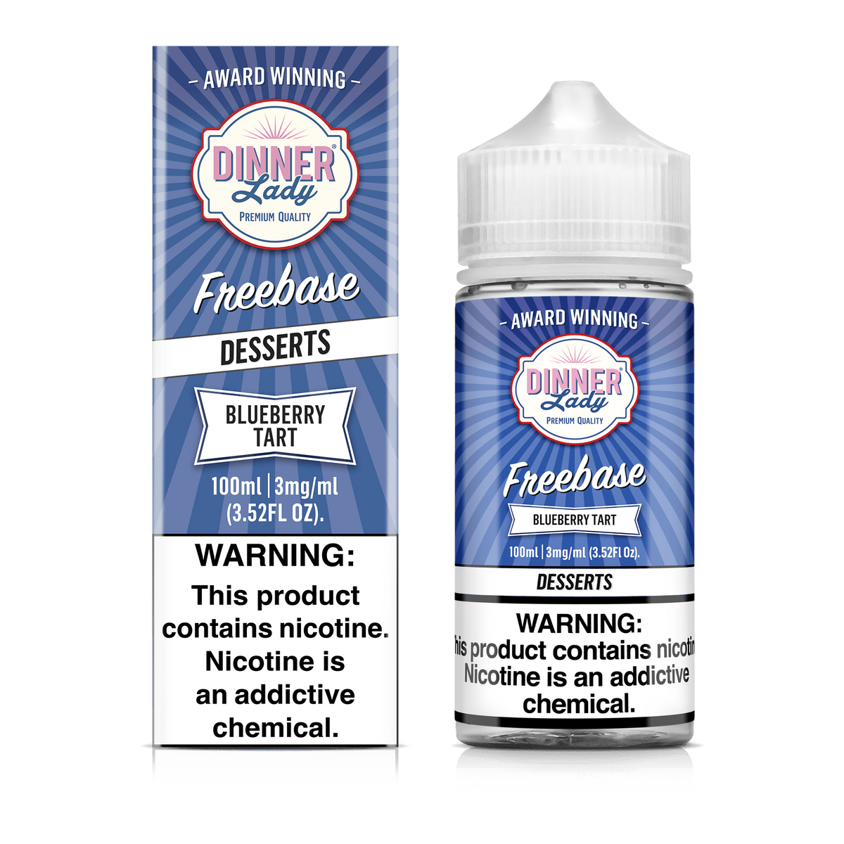 Dinner Lady Juice 3MG Dinner Lady Blueberry Tart 100ml