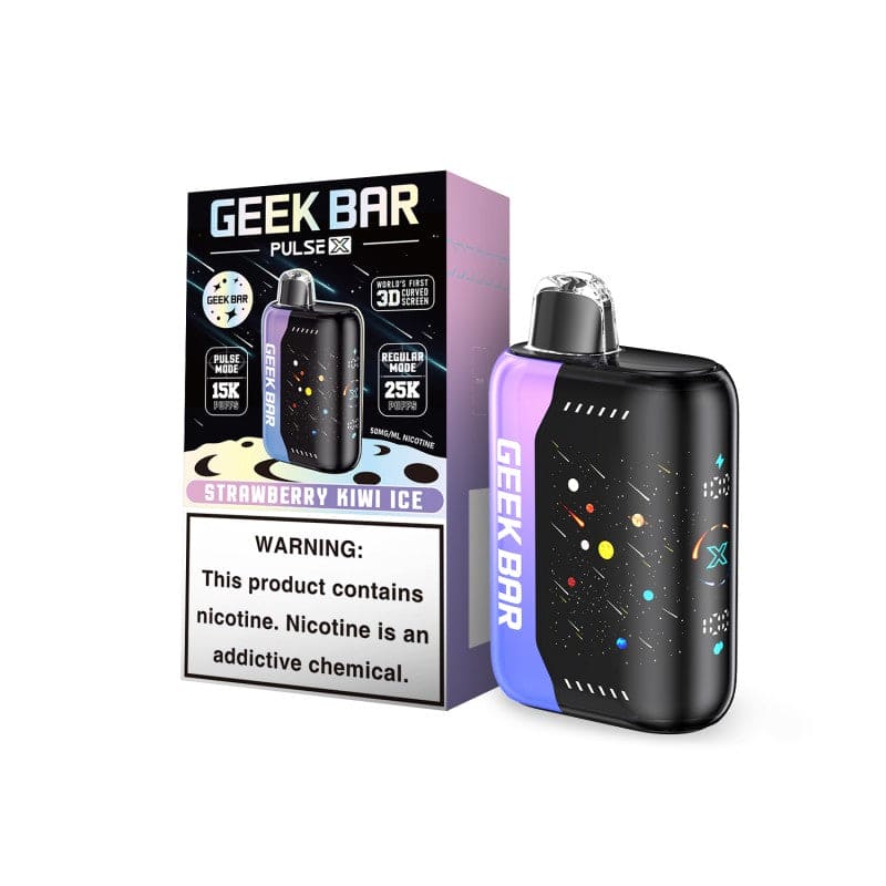 Geek Bar Disposable Vape Strawberry Kiwi Ice (Meteor Edition) Geek Bar Pulse X 25000 Disposable Vape (5%, 25000 Puffs)