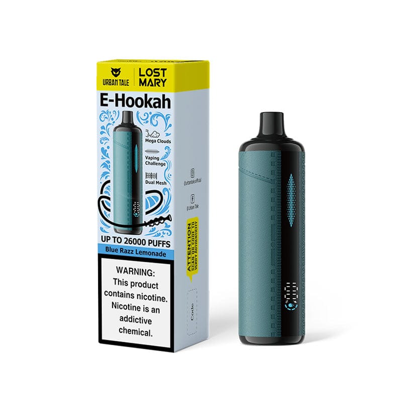 Lost Mary Disposable Vape Blue Razz Lemonade Lost Mary x Urban Tale E-hookah Disposable Vape (0.6%,26000 Puffs)