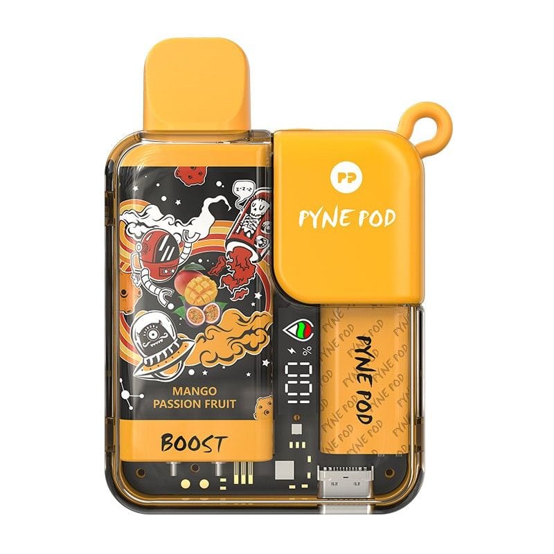 Pyne Pod Mango Passion Fruit 🎁 Pyne Pod Boost Disposable Vape (5%, 8500 Puffs) (100% off)