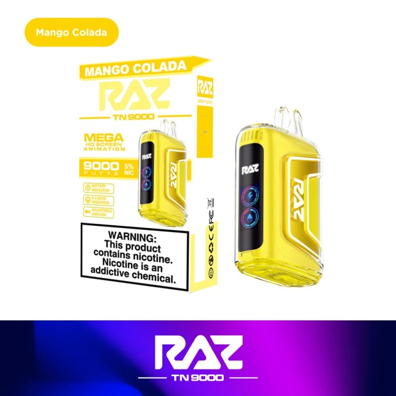 raz tn9000 disposable vape mango colada