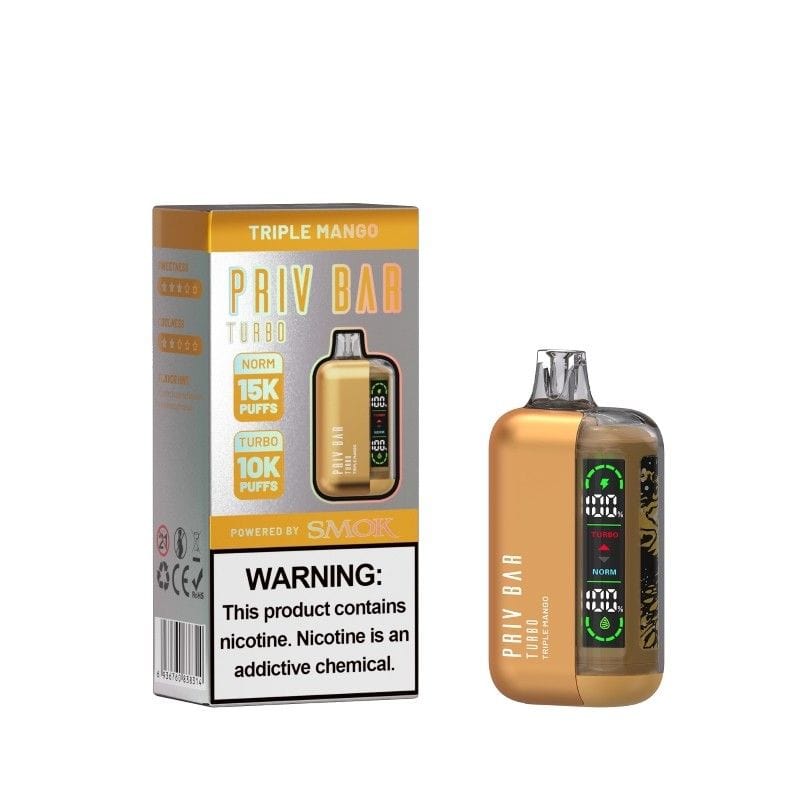 Smok PRIV Bar Turbo Disposable Vape Traiple Mango Flavor