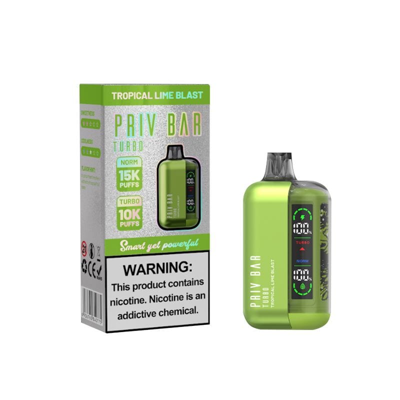 Smok PRIV Bar Turbo Disposable Vape Tropical Lime Blast Flavor