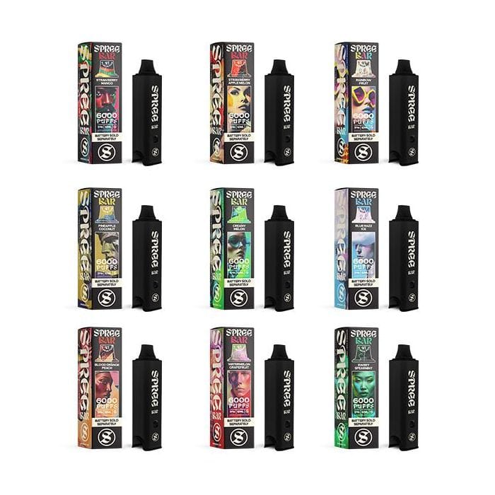 Spree Bar Disposable Vape Spree Bar 6000 Diposable Starter Pack (5%, 6000 Puffs)