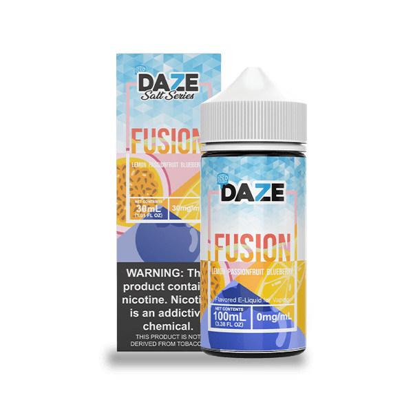 7 Daze Juice 7 Daze Fusion Lemon Passionfruit Blueberry ICED 100ml Vape Juice