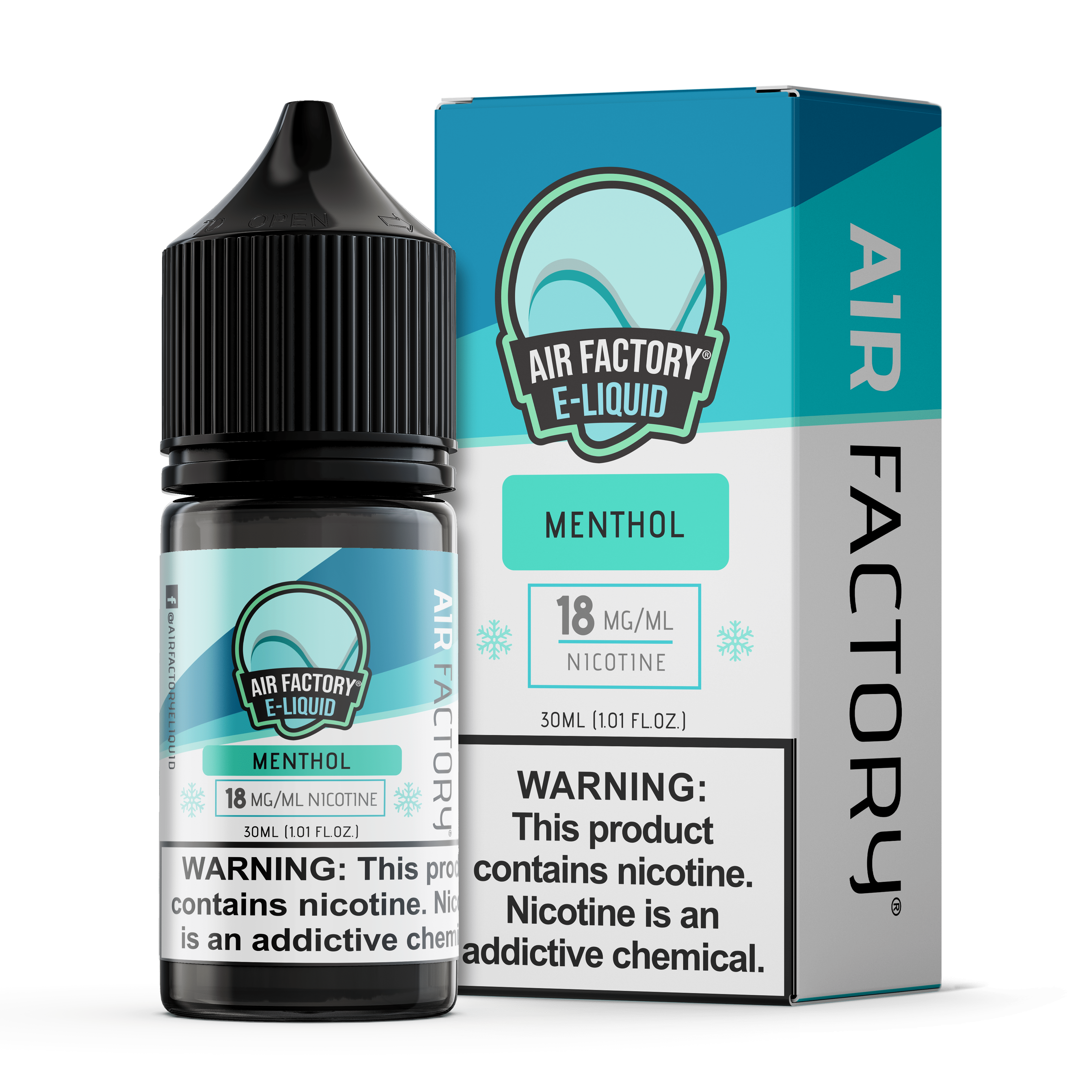 Air Factory Juice Air Factory Menthol 30ml Nic Salt Vape Juice