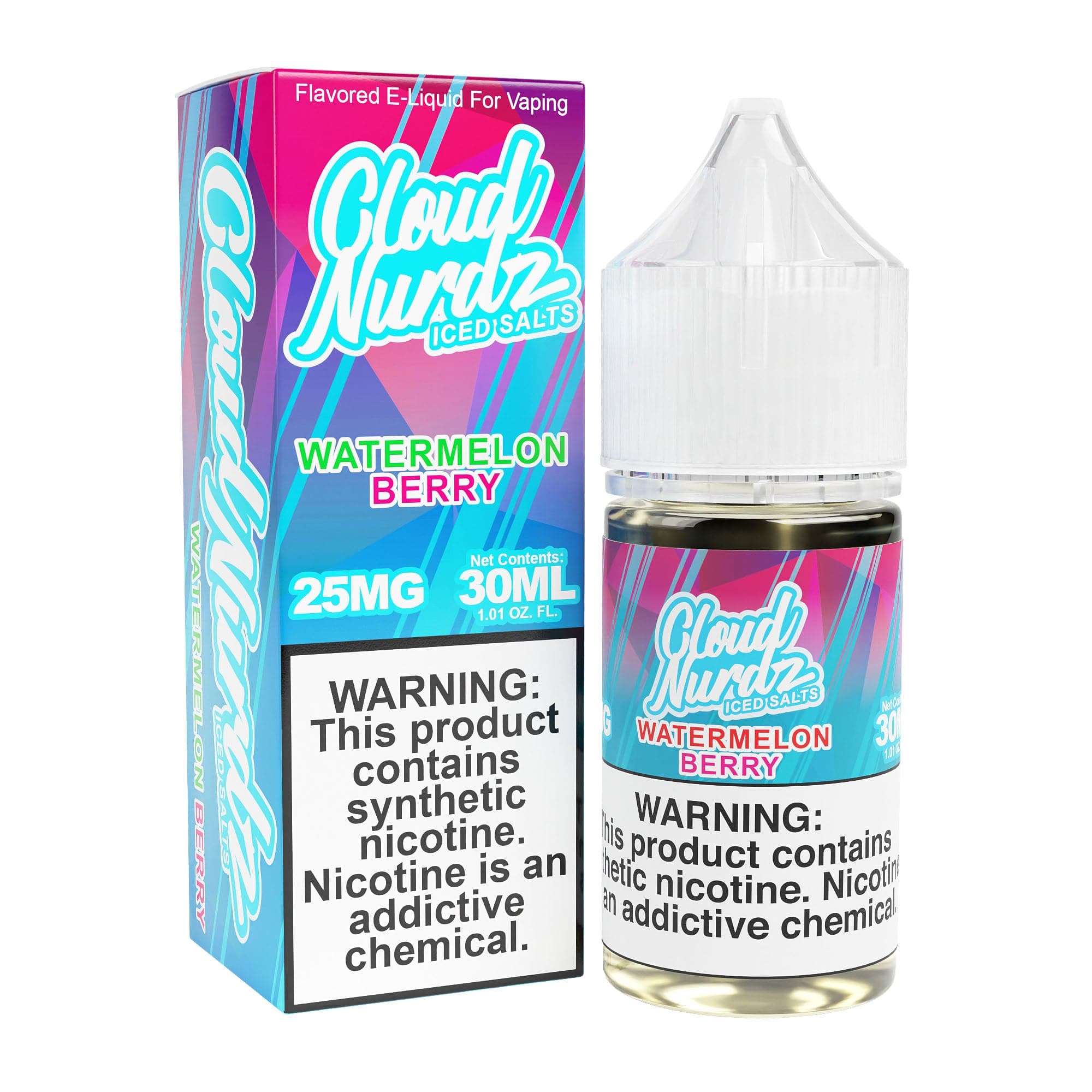 Cloud Nurdz Juice Cloud Nurdz Watermelon Berry Iced 30ml TF Nic Salt Vape Juice