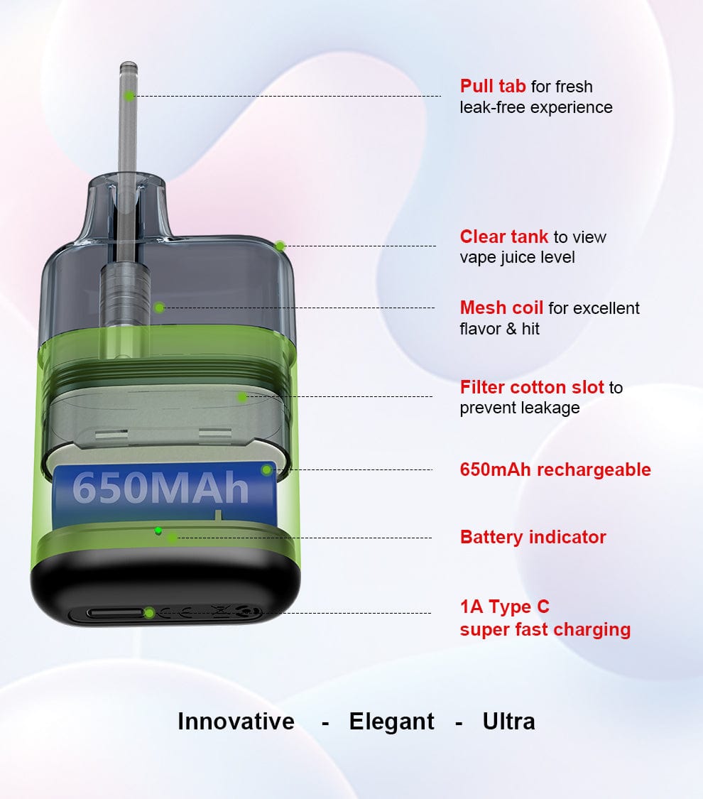 Foger Disposable Vape Foger Ultra TANK Disposable Vape (5%, 6000 Puffs)