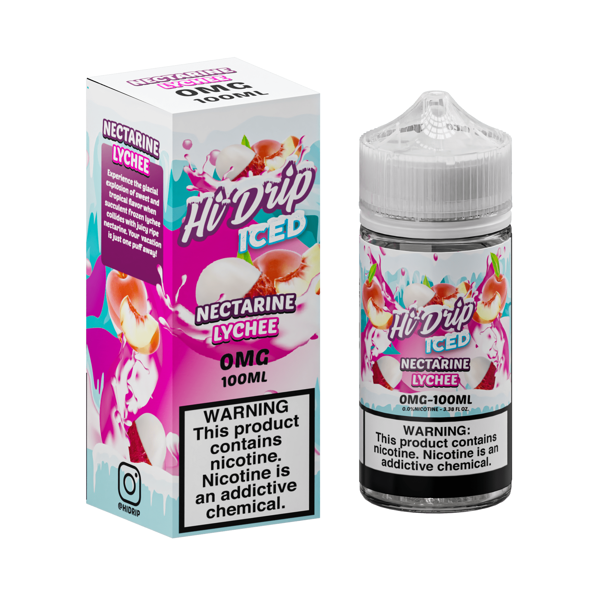 Hi-Drip Juice 0MG Hi-Drip Iced Nectarine Lychee 100ml Vape Juice