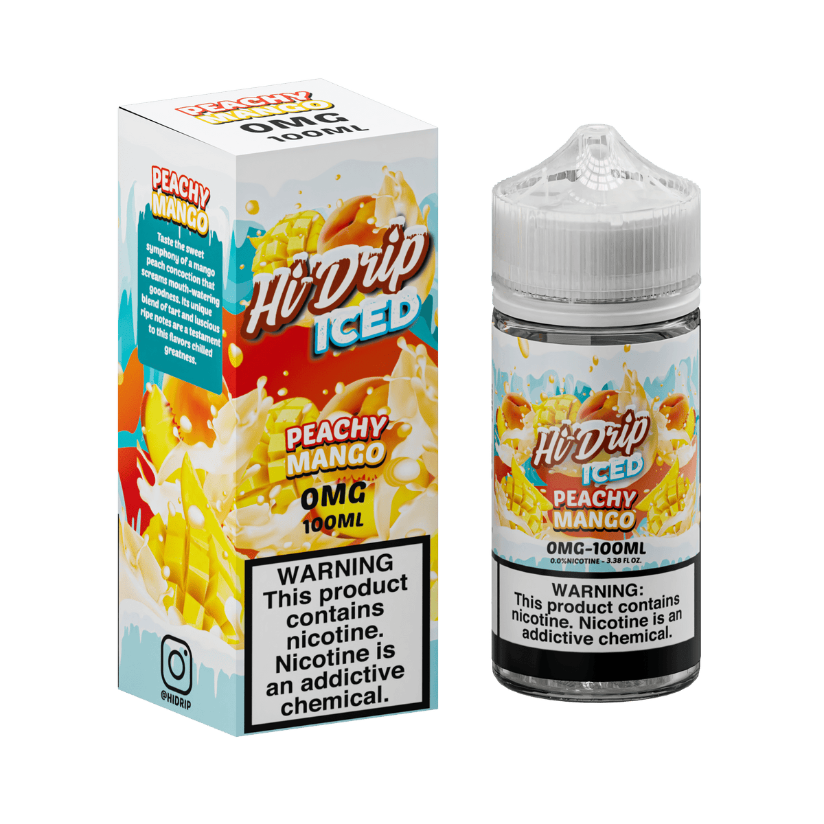 Hi-Drip Juice 0MG Hi-Drip Iced Peachy Mango 100ml Vape Juice