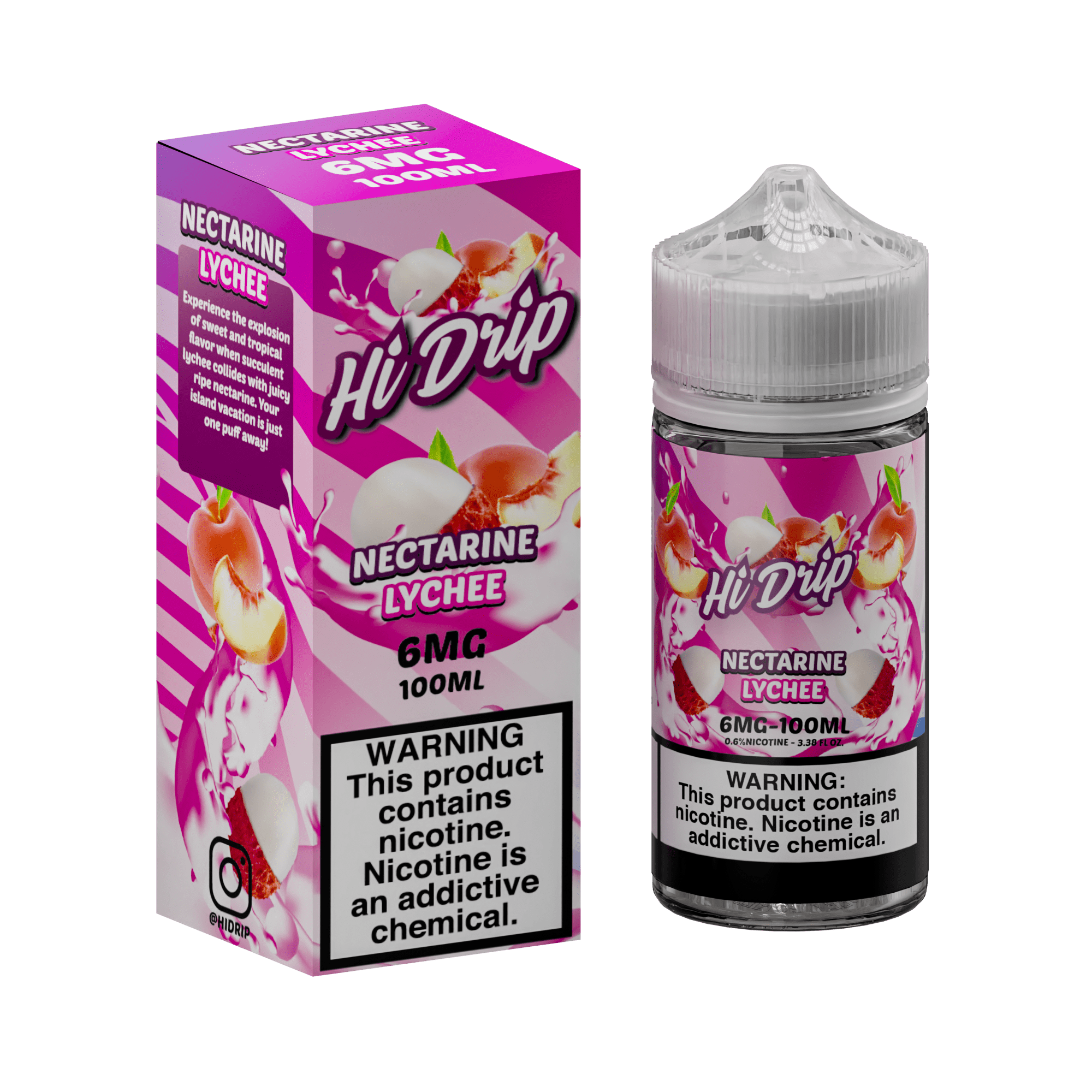 Hi-Drip Juice 6MG Hi-Drip Nectarine Lychee 100ml Vape Juice