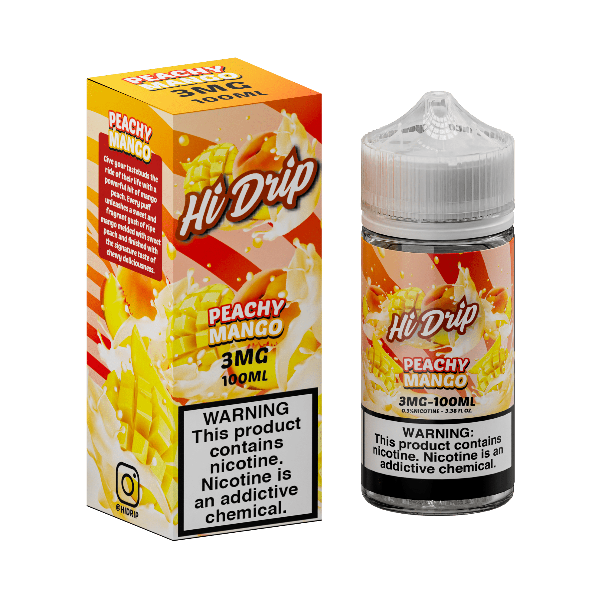 Hi-Drip Juice 3MG Hi-Drip Peachy Mango 100ml Vape Juice