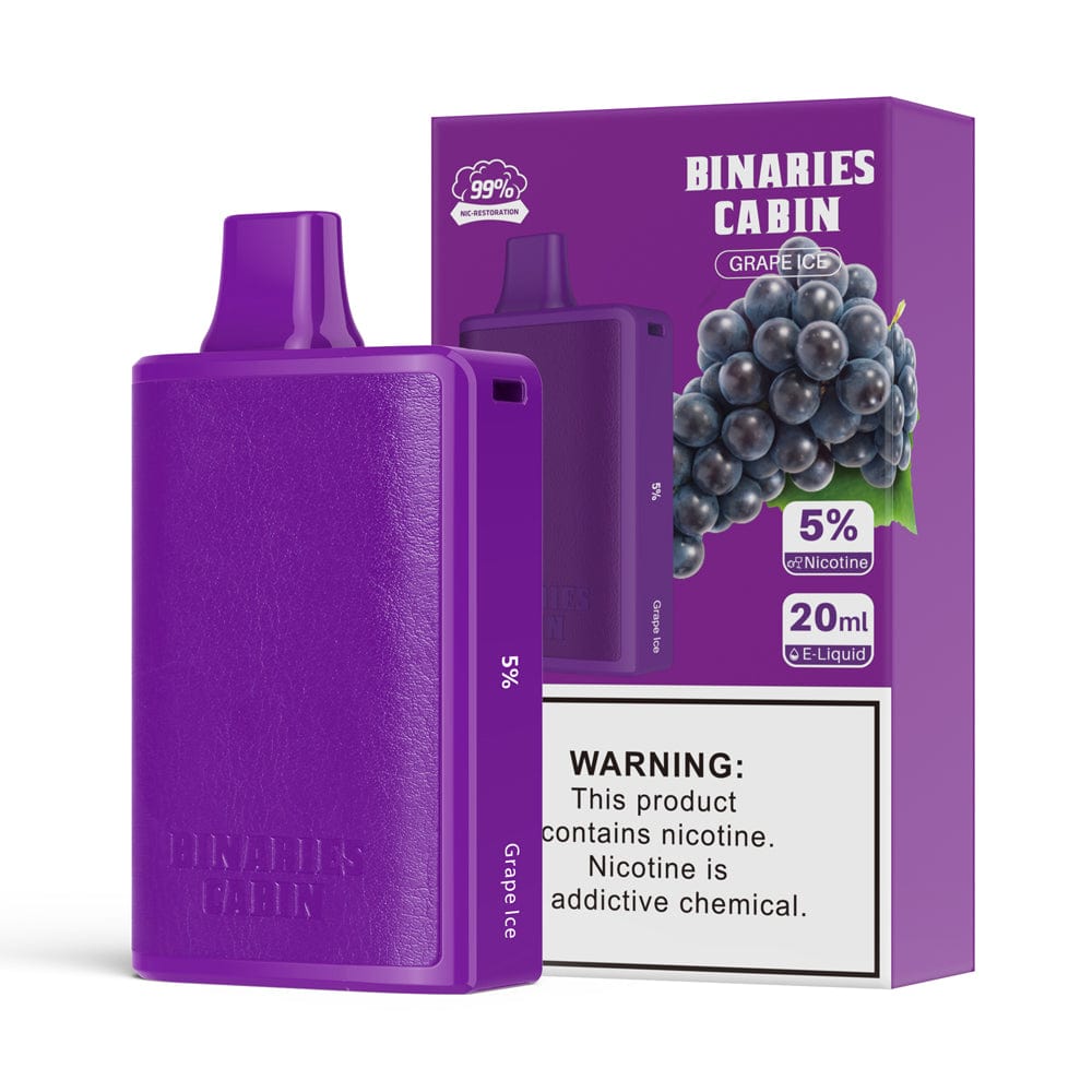 HorizonTech Binaries Cabin Disposable Vape Grape Ice Flavor