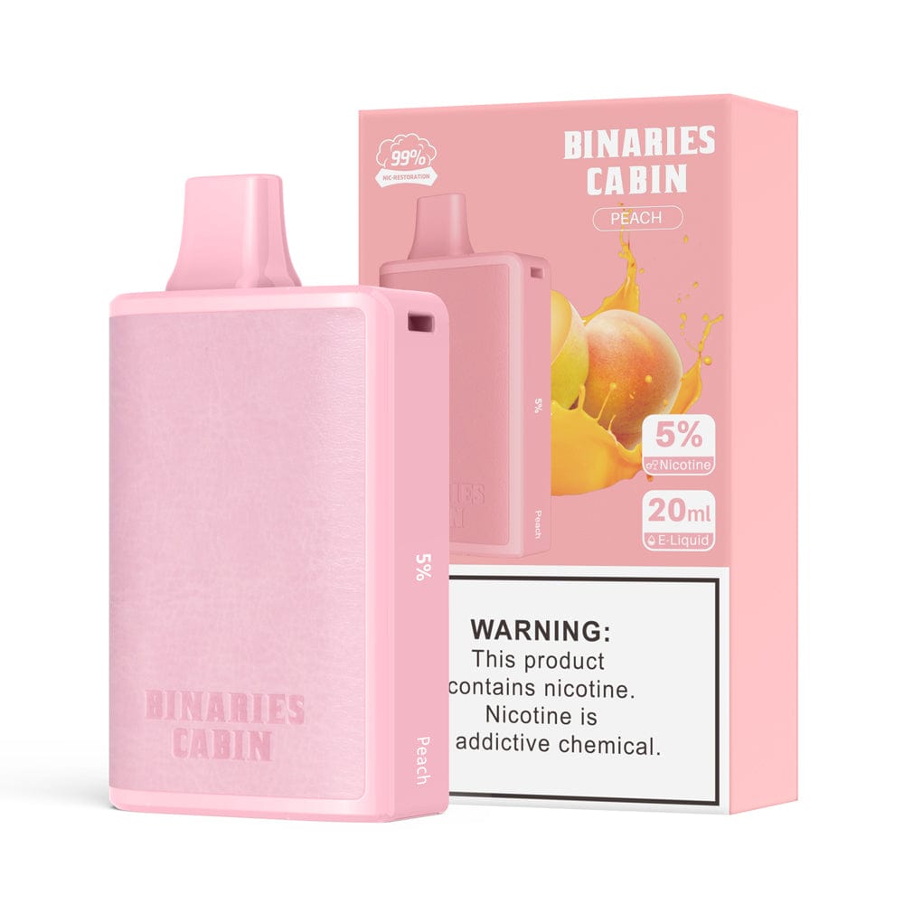 HorizonTech Binaries Cabin Disposable Vape Peach Flavor