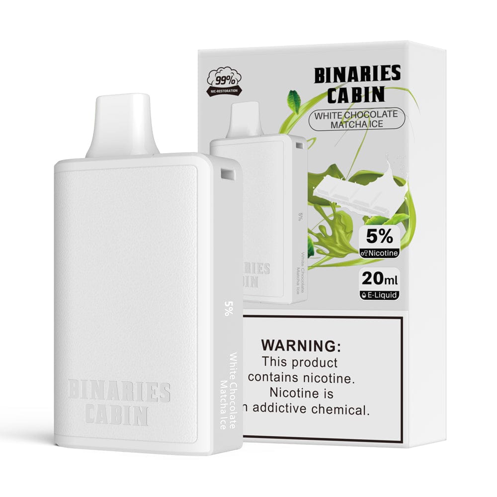 HorizonTech Binaries Cabin Disposable Vape White Chocolate Matcha Ice Flavor