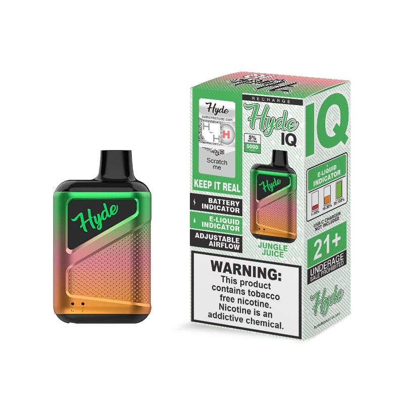 Hyde Disposable Vape Jungle Juice Hyde IQ Recharge Disposable Vape (5%, 5000 Puffs)