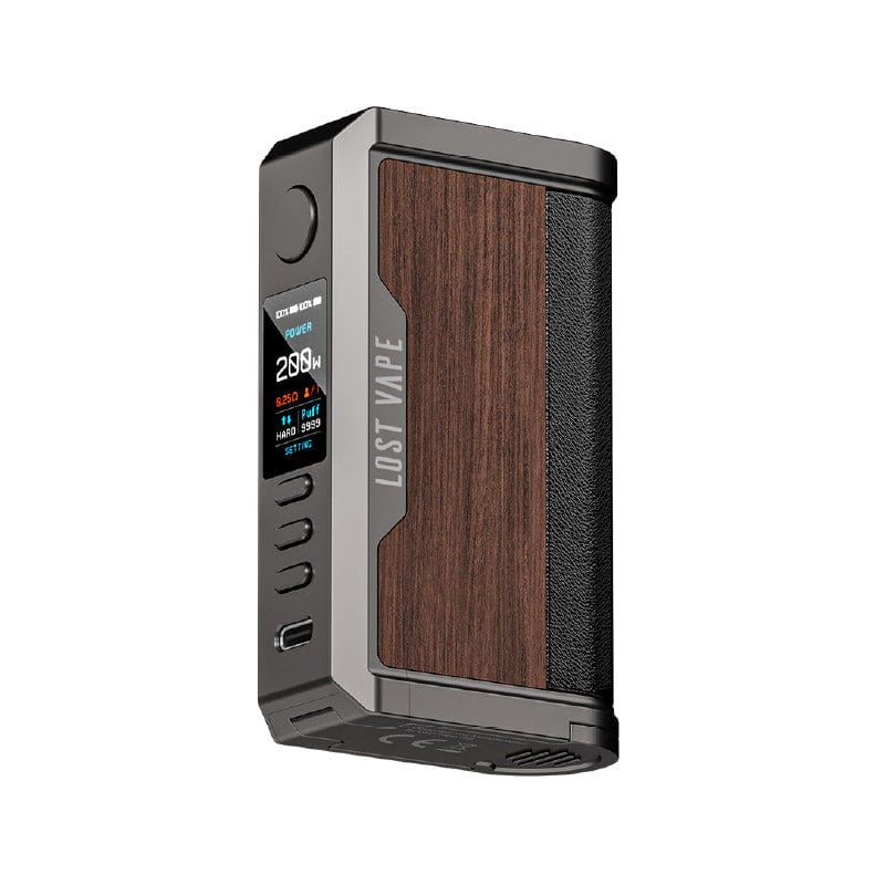 Lost Vape Mods Gunmetal Walnut Wood Lost Vape Centaurus Q200 Box Mod