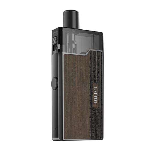 Lost Vape Pod System Black Brown Wood Lost Vape Orion Mini Pod Kit