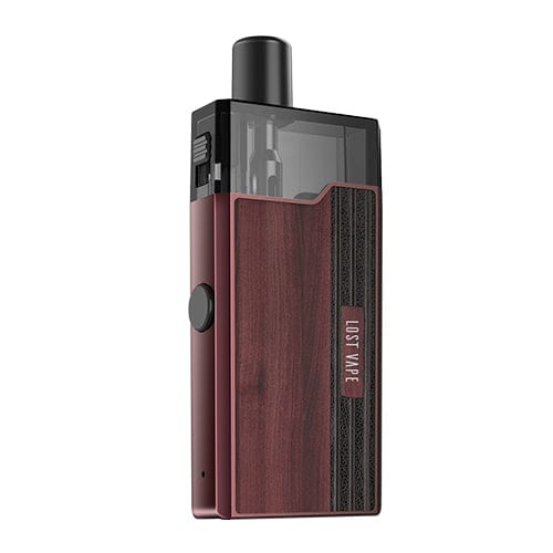 Lost Vape Pod System Claret Red Wood Lost Vape Orion Mini Pod Kit