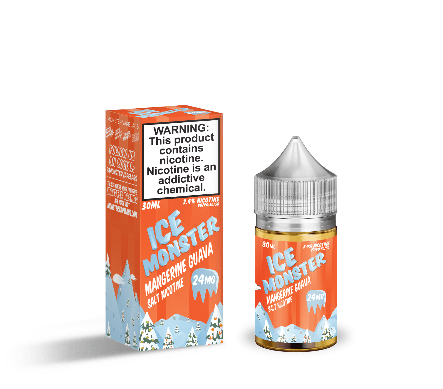 Monster Vape Labs Juice ICE Monster Salts Mangerine Guava 30ml Nic Salt Vape Juice