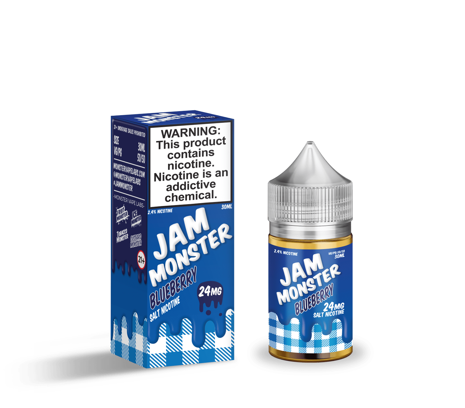 Monster Vape Labs Juice Jam Monster Salts Blueberry 30ml Nic Salt Vape Juice