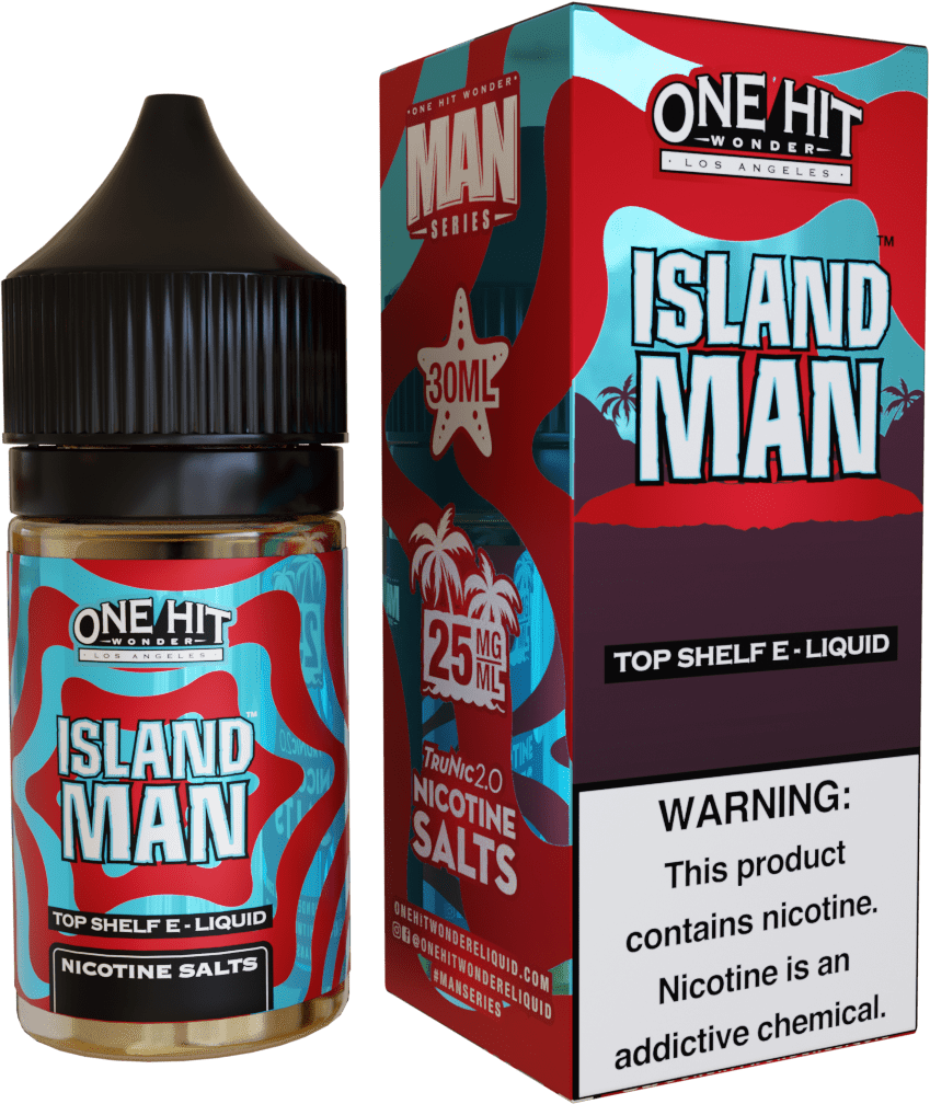 One Hit Wonder Juice 25MG One Hit Wonder Island Man 30ml Nic Salt Vape Juice