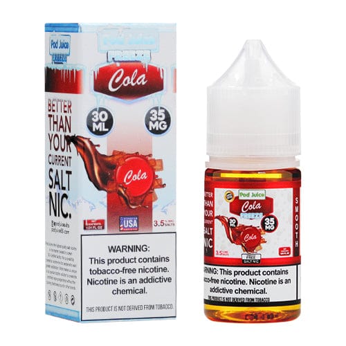 Pod Juice Juice 35mg (Synthetic Nicotine) Pod Juice Cola Freeze TF 30ml Nic Salt Vape Juice