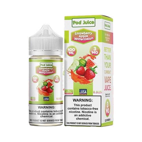 Pod Juice Juice Pod Juice Strawberry Apple Watermelon TF 100ml Vape Juice