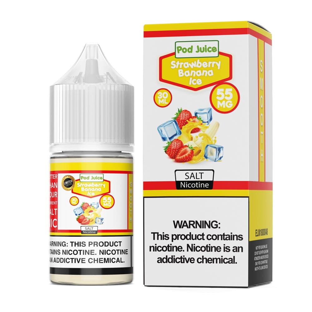 Pod Juice Juice Pod Juice Strawberry Banana Ice TF 30ml Nic Salt Vape Juice