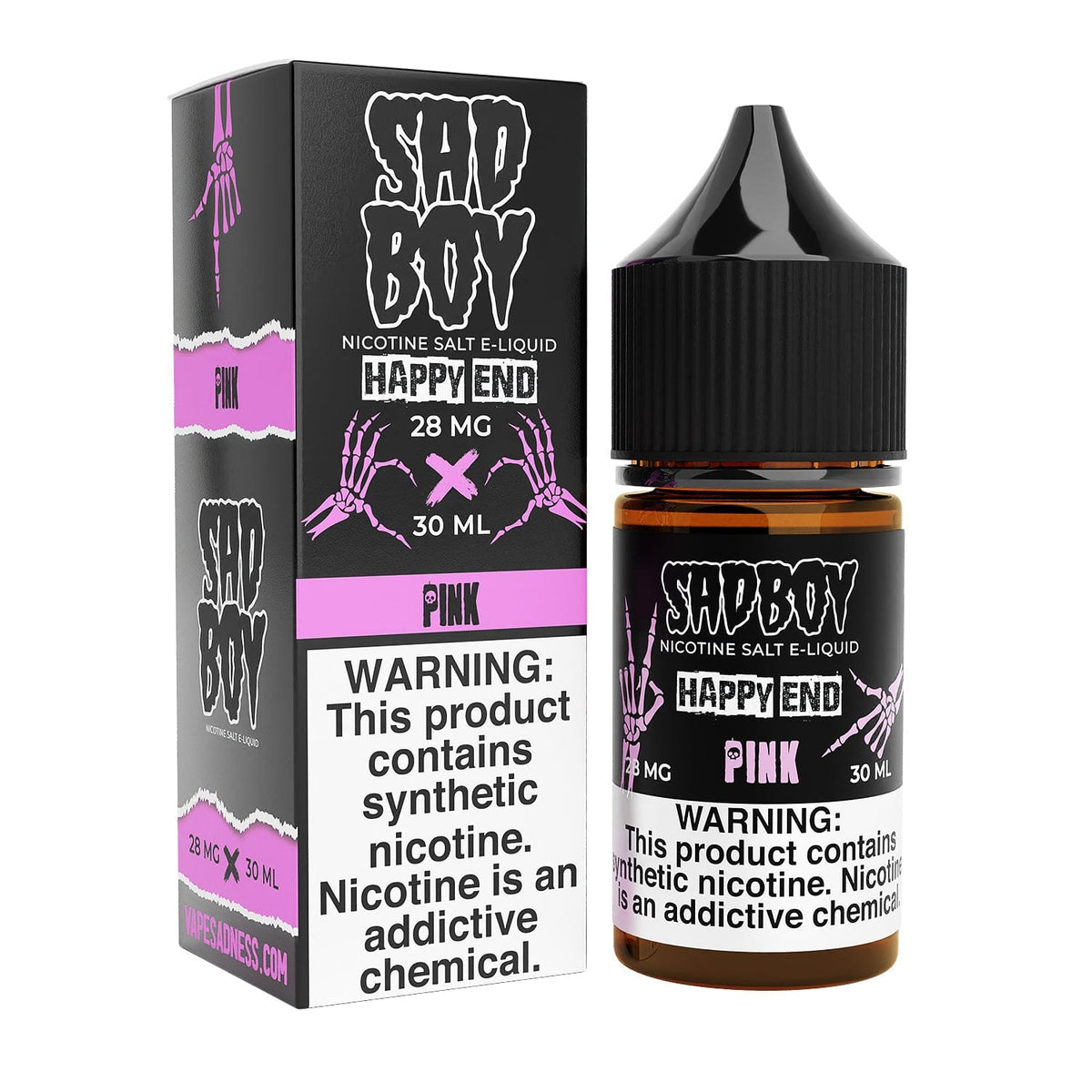 Sadboy Juice Sadboy Salts Happy End Pink 30ml Nic Salt Vape Juice