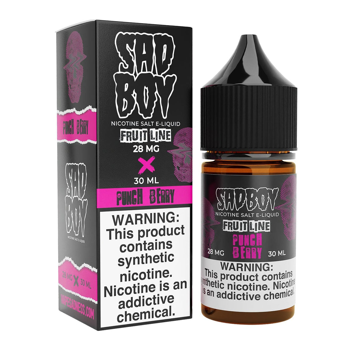 Sadboy Juice Sadboy Salts Punch Berry 30ml Nic Salt Vape Juice