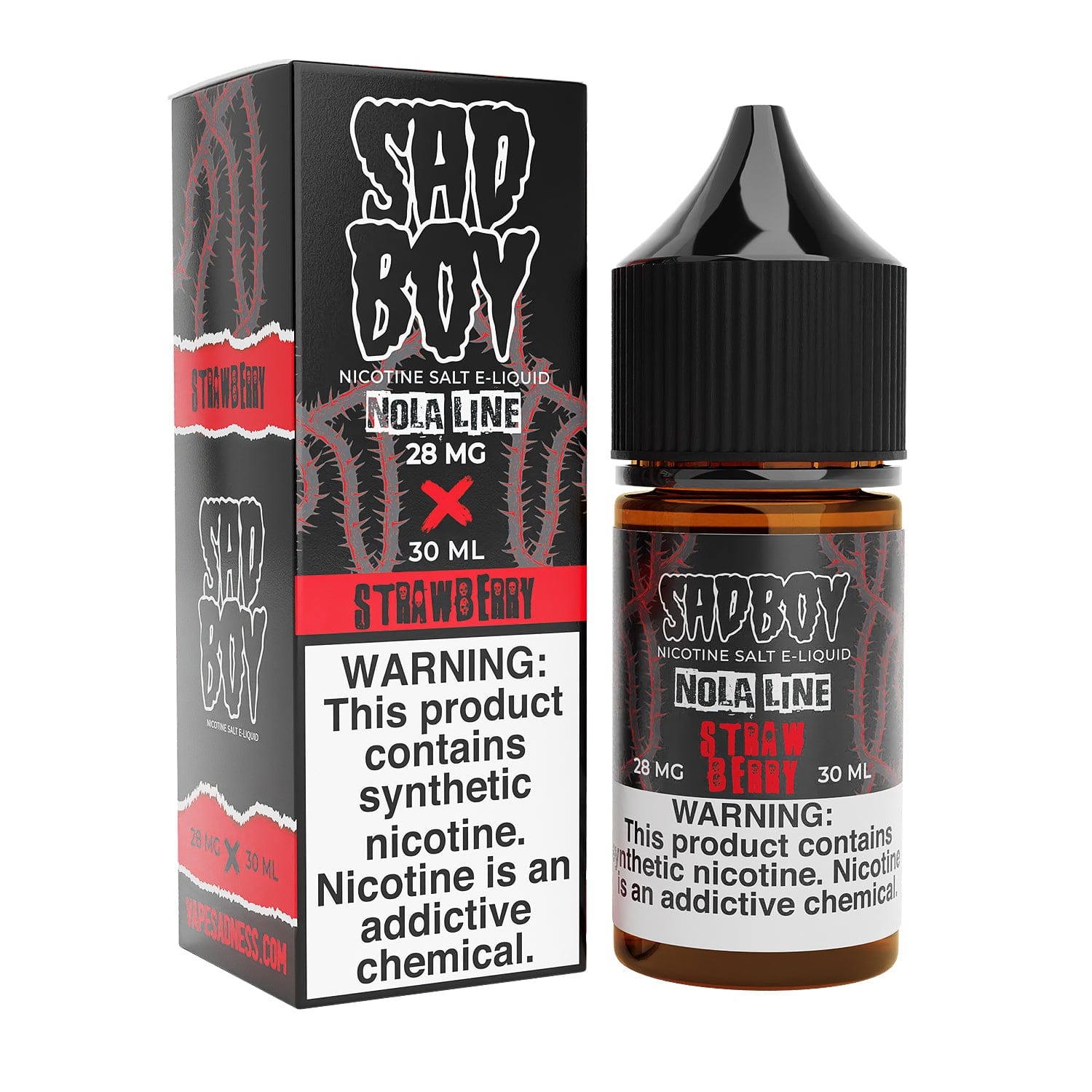 Sadboy Juice Sadboy Salts Strawberry Nola 30ml Nic Salt Vape Juice