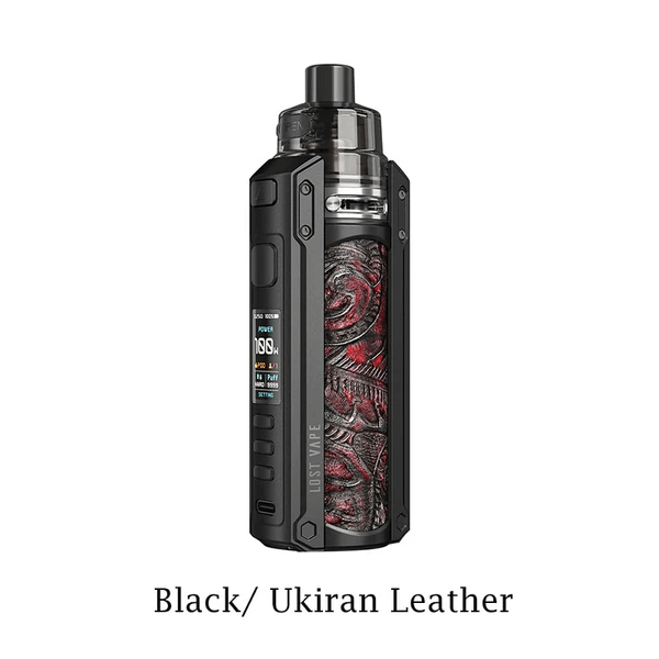 Lost Vape Kits Black Ukiran Leather Ursa Quest 100W Kit - Lost Vape