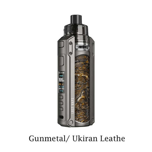 Lost Vape Kits Gunmetal Ukiran Leather Ursa Quest 100W Kit - Lost Vape