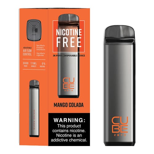 Vaportech Disposable Vape Mango Colada Vaportech Cube Zero 0mg Disposable Vape (0%, 3000 Puffs)